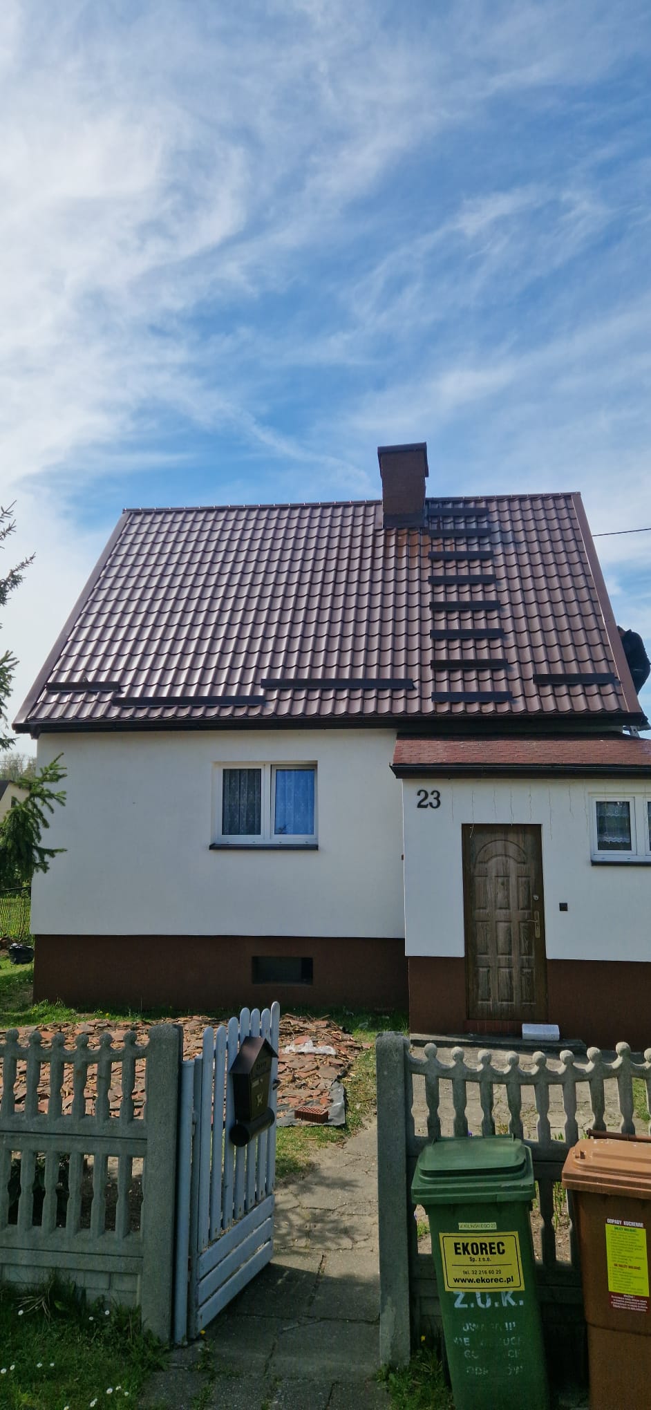 Wymiana pokrycia dachowego – efekt końcowy